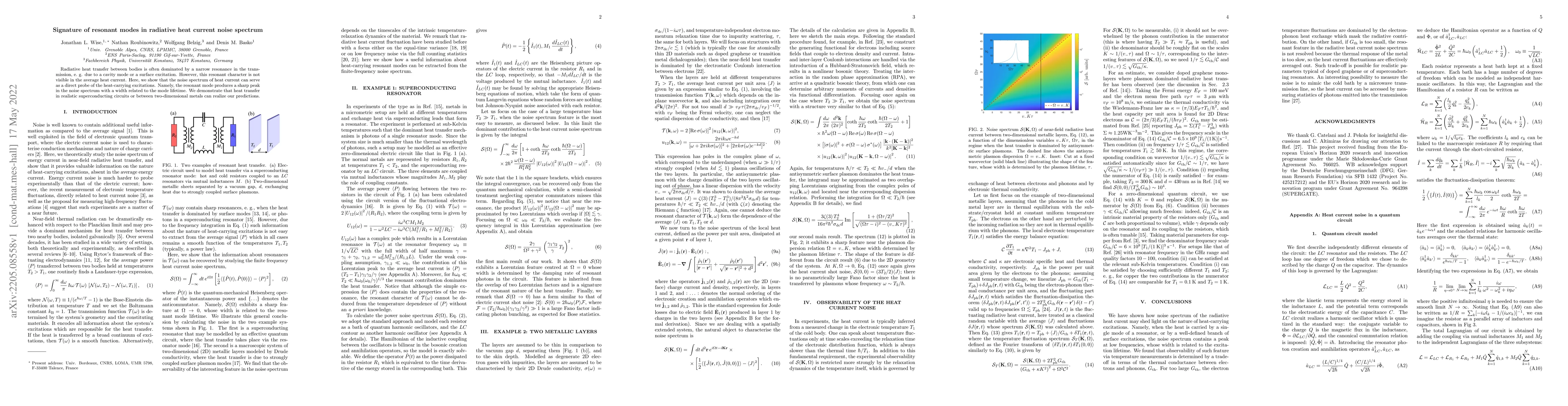 Thumbnail for Signature of resonant modes in radiative heat current noise spectrum