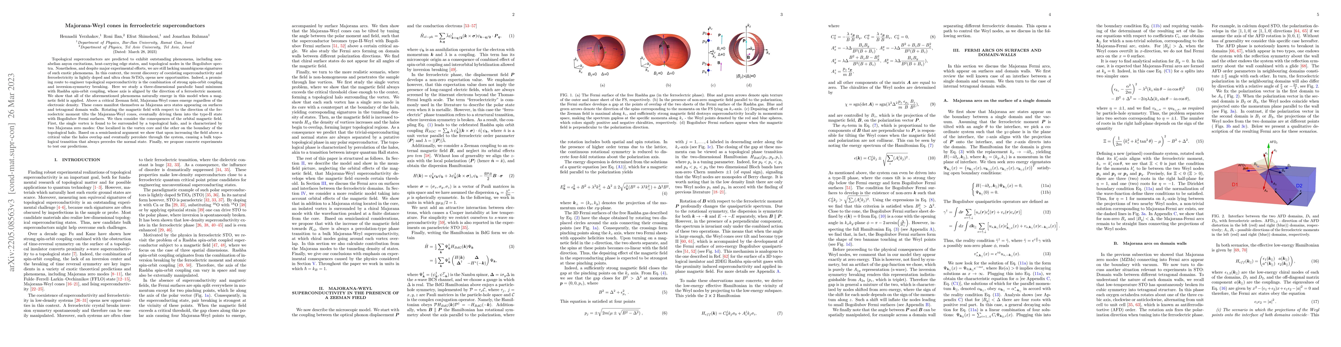 Thumbnail for Majorana-Weyl cones in ferroelectric superconductors