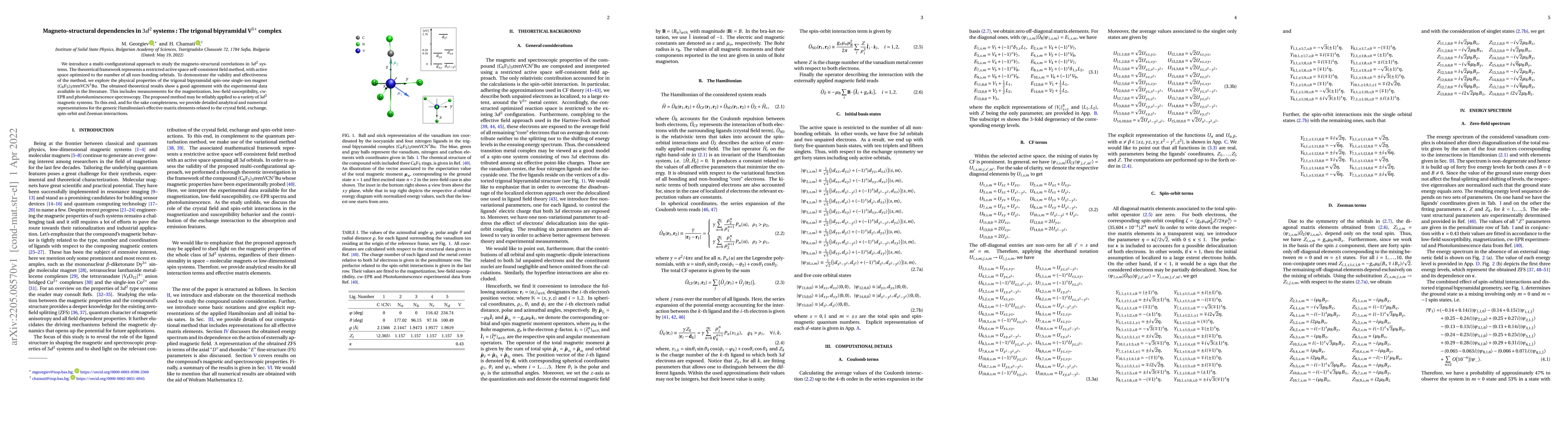Thumbnail for Magnetostructural Dependencies in $3d^2$ Systems: The Trigonal
  Bipyramidal V$^{3+}$ Complex