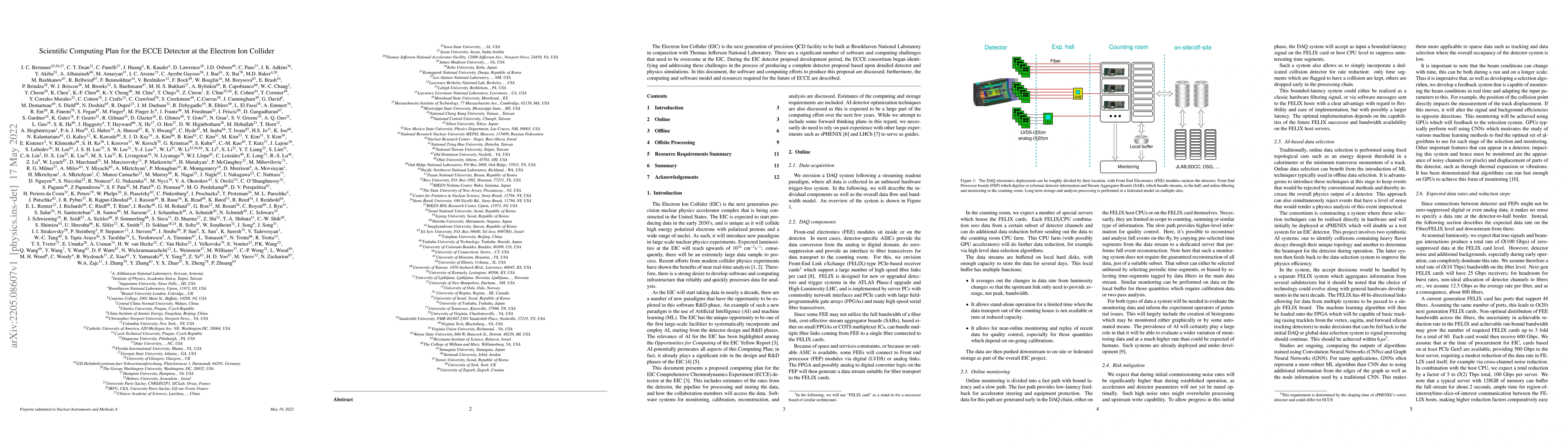 Thumbnail for Scientific Computing Plan for the ECCE Detector at the Electron Ion
  Collider