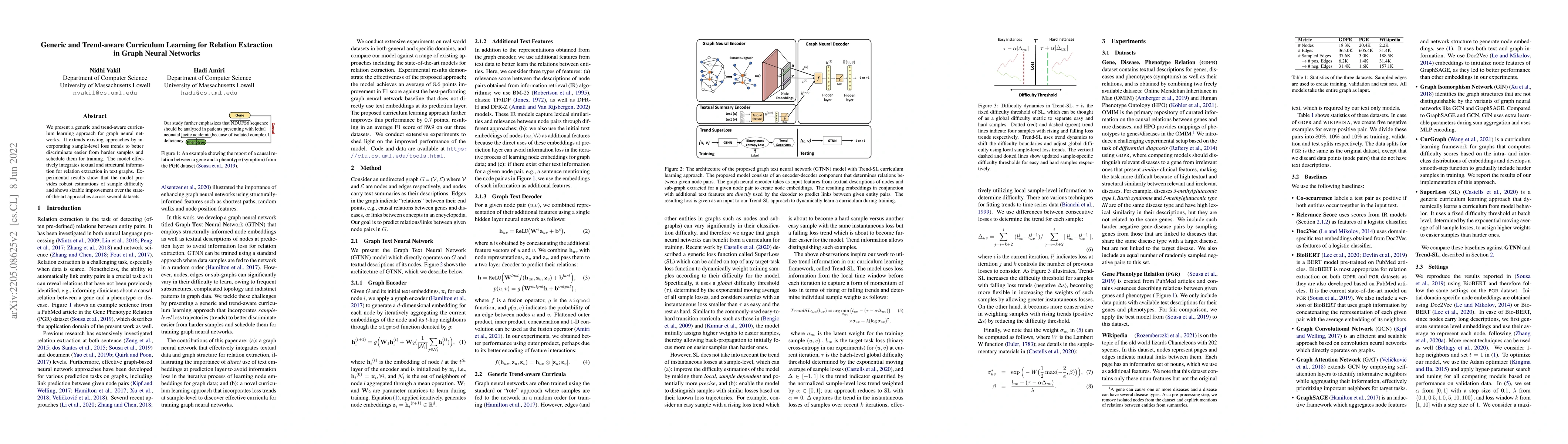 Thumbnail for Generic and Trend-aware Curriculum Learning for Relation Extraction in
  Graph Neural Networks