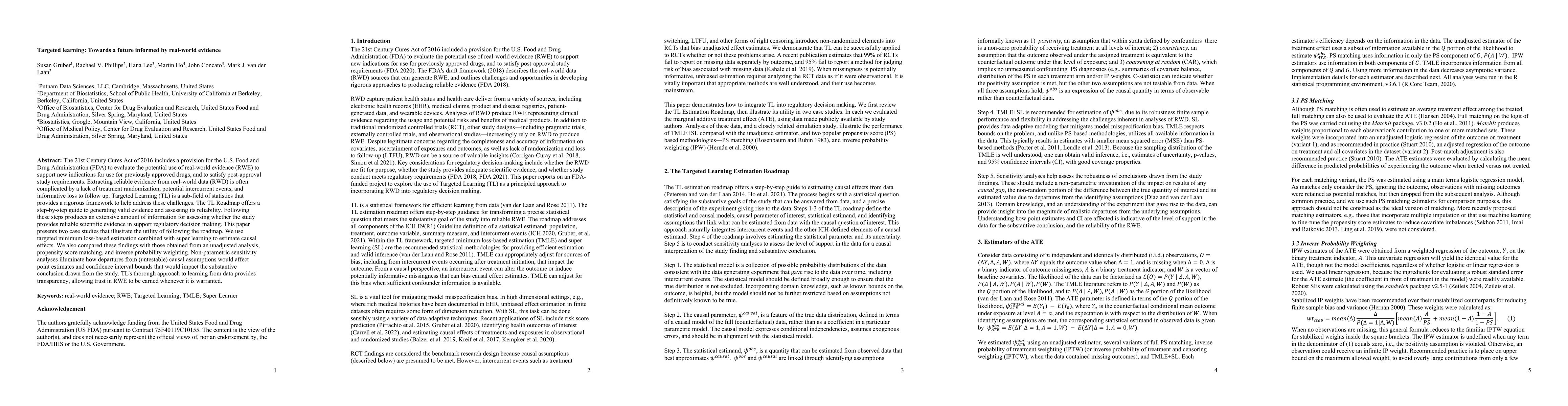 Thumbnail for Targeted learning: Towards a future informed by real-world evidence