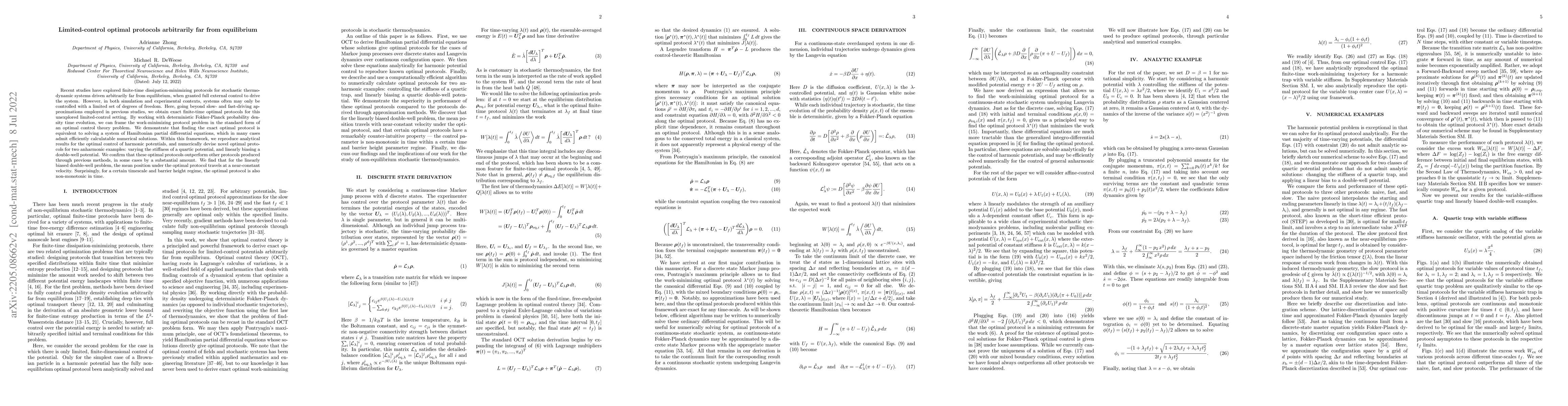 Thumbnail for Limited-control optimal protocols arbitrarily far from equilibrium
