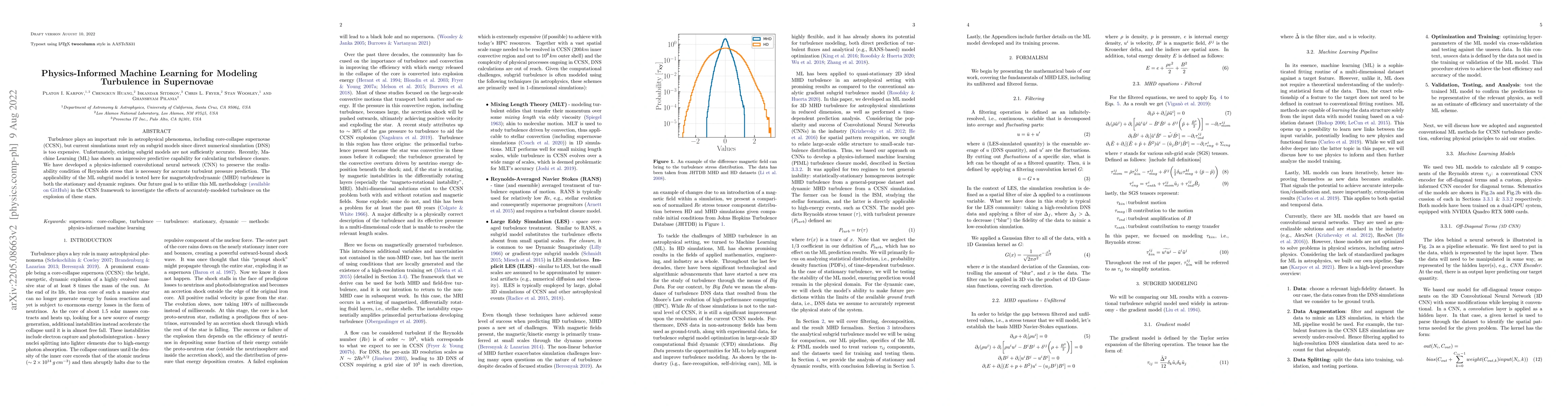 Thumbnail for Physics-Informed Machine Learning for Modeling Turbulence in Supernovae