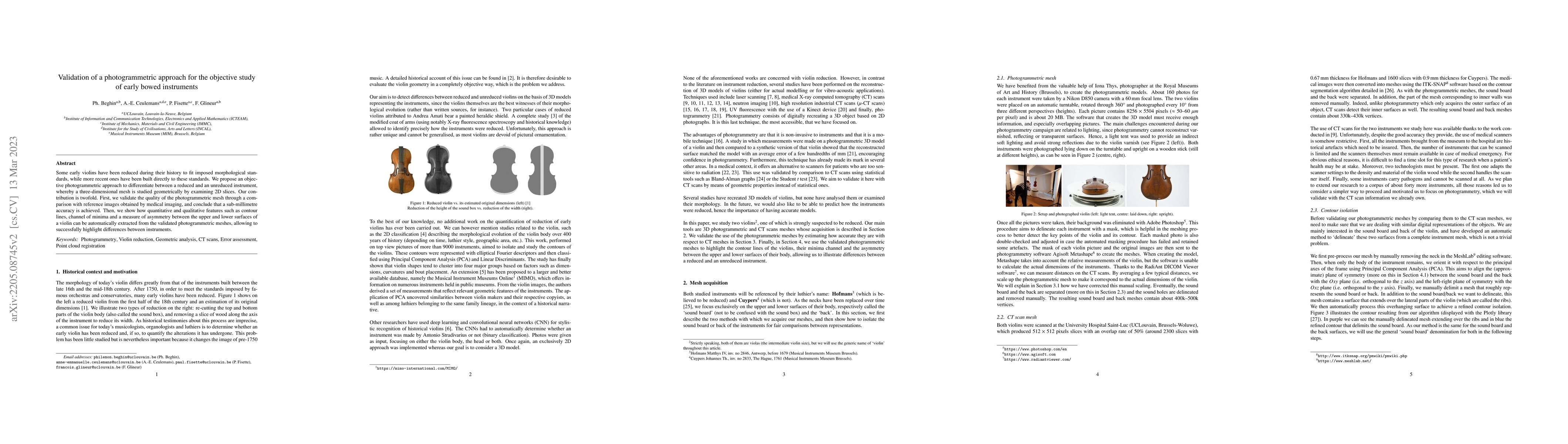 Thumbnail for Validation of a photogrammetric approach for the objective study of
  ancient bowed instruments