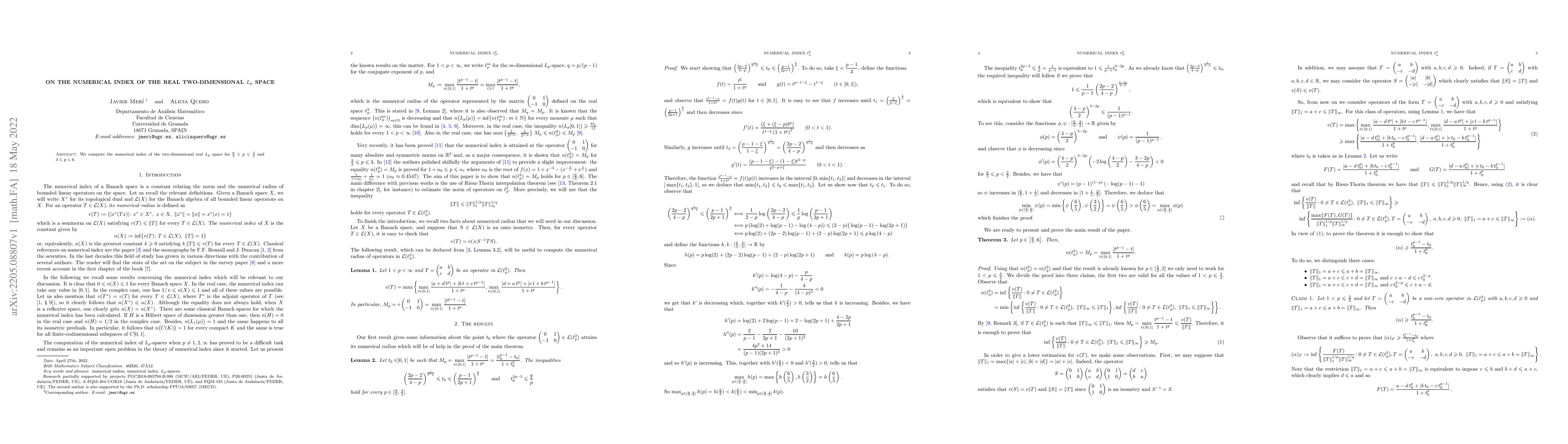 Thumbnail for On the numerical index of the real two-dimensional $L_p$ space