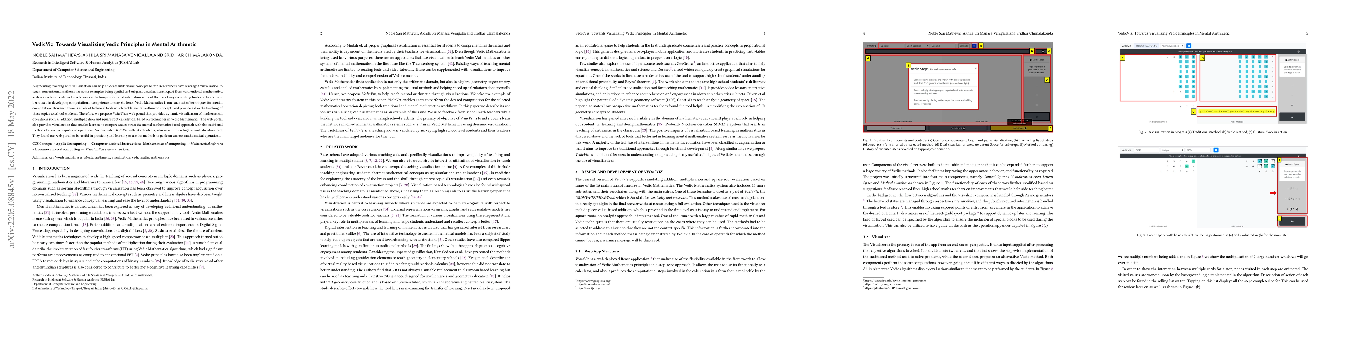 Thumbnail for VedicViz: Towards Visualizing Vedic Principles in Mental Arithmetic