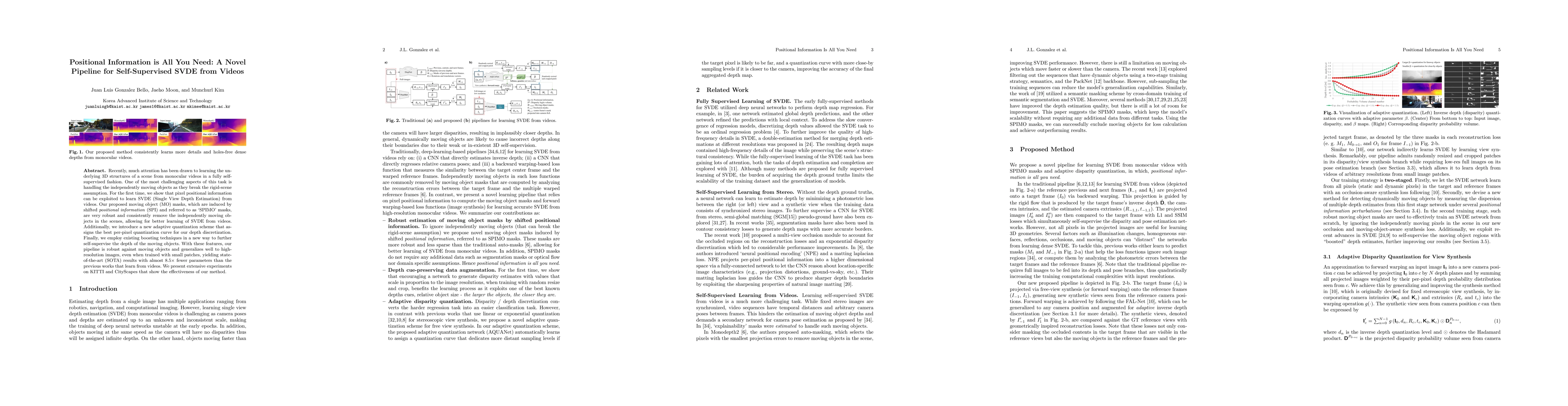 Thumbnail for Positional Information is All You Need: A Novel Pipeline for
  Self-Supervised SVDE from Videos