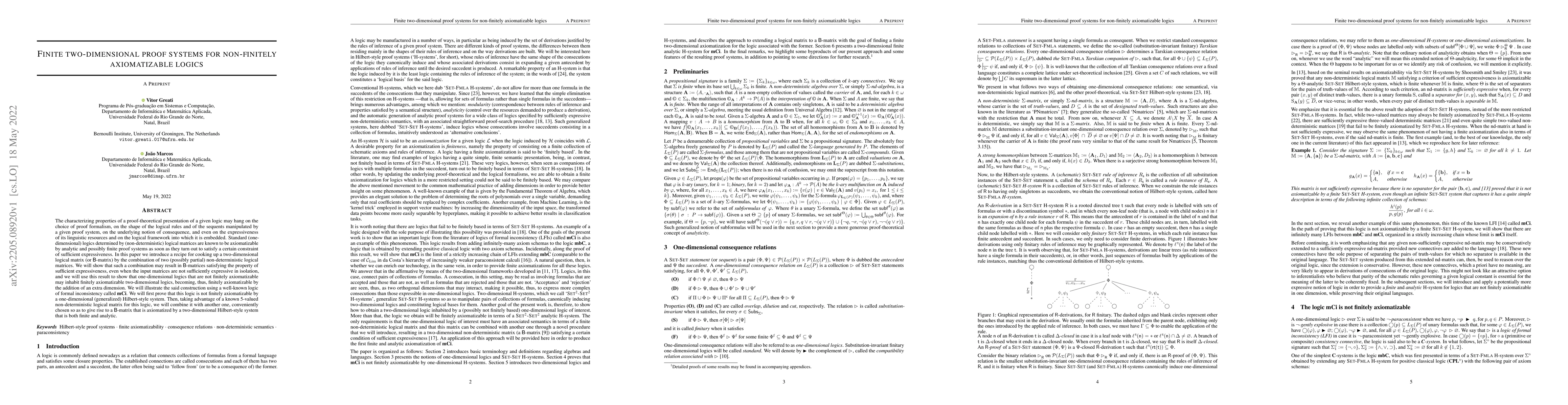 Thumbnail for Finite two-dimensional proof systems for non-finitely axiomatizable
  logics