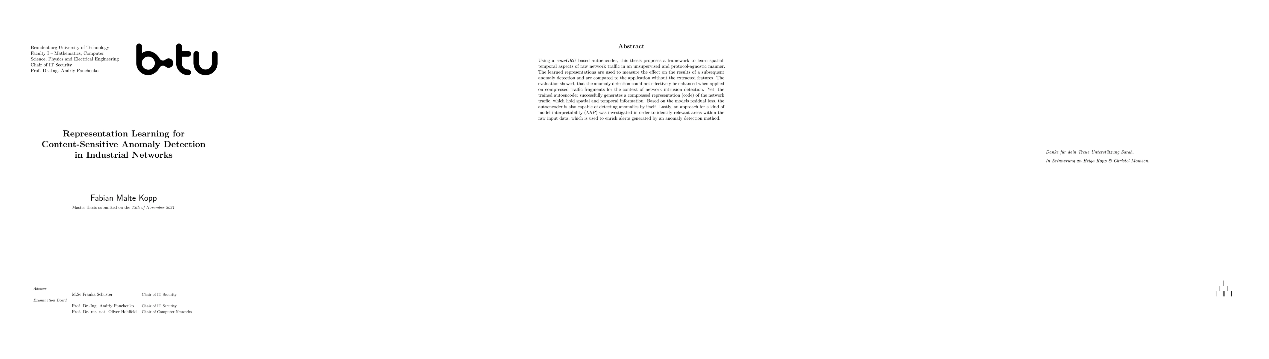Thumbnail for Representation Learning for Content-Sensitive Anomaly Detection in
  Industrial Networks
