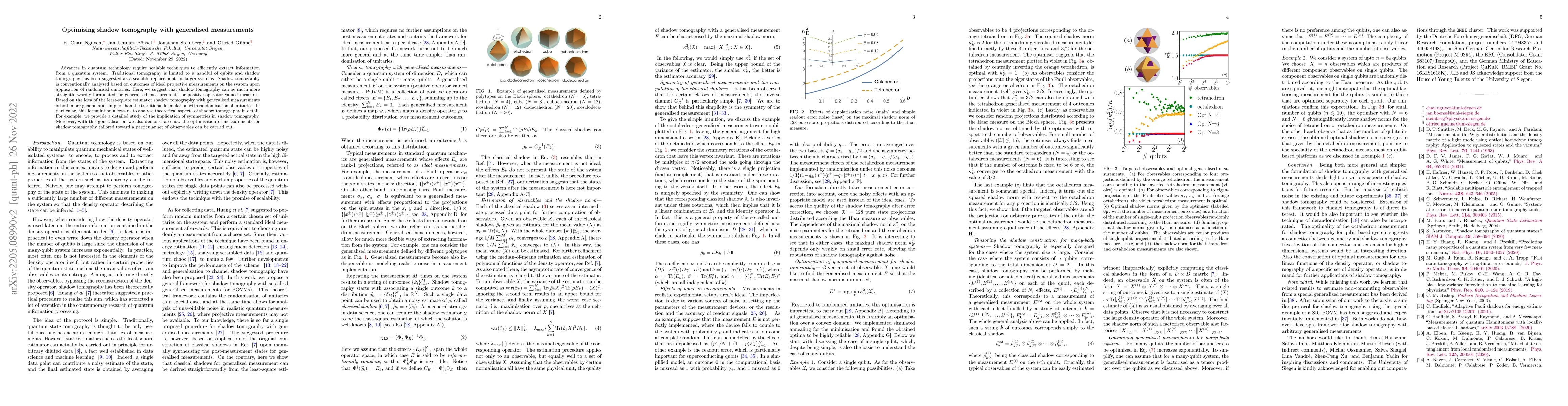 Thumbnail for Optimising shadow tomography with generalised measurements
