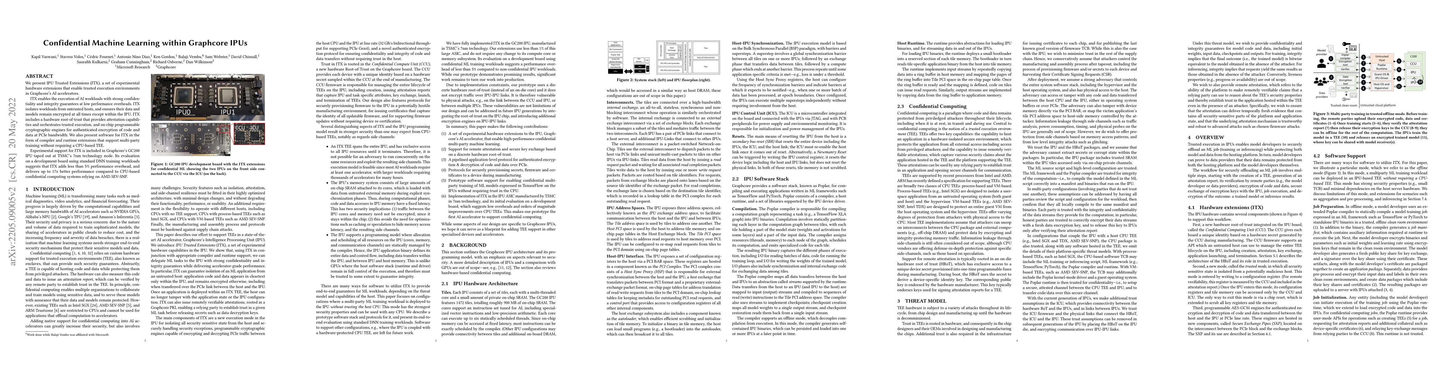 Thumbnail for Confidential Machine Learning within Graphcore IPUs