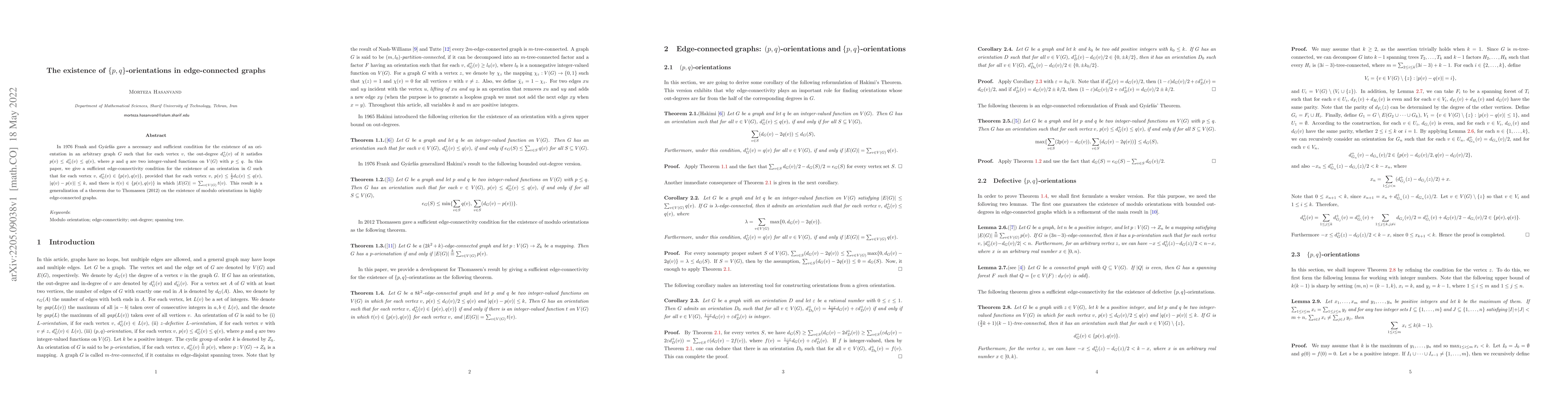 Thumbnail for The existence of $\{p,q\}$-orientations in edge-connected graphs
