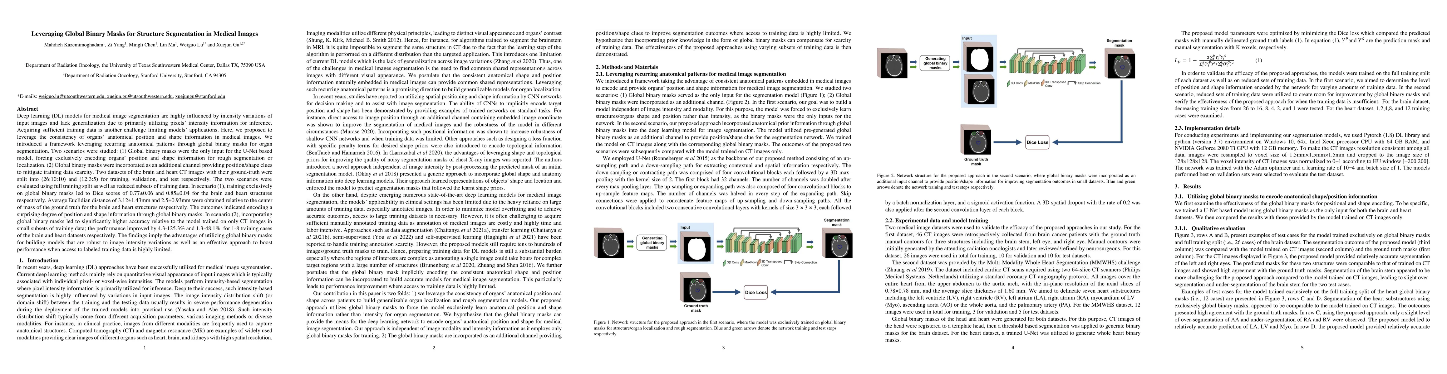 Thumbnail for Leveraging Global Binary Masks for Structure Segmentation in Medical
  Images