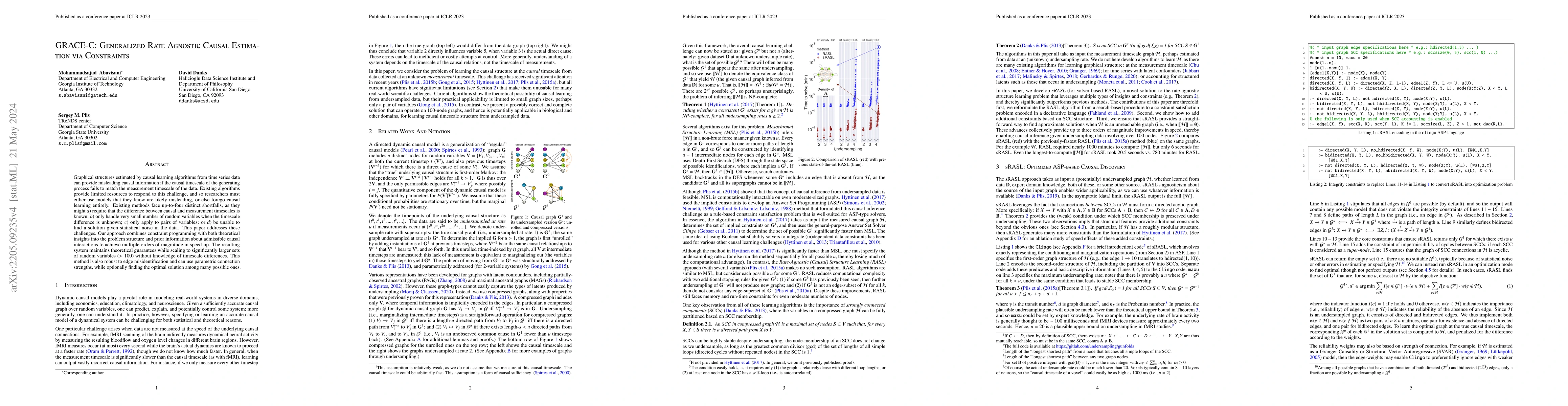 Thumbnail for GRACE-C: Generalized Rate Agnostic Causal Estimation via Constraints