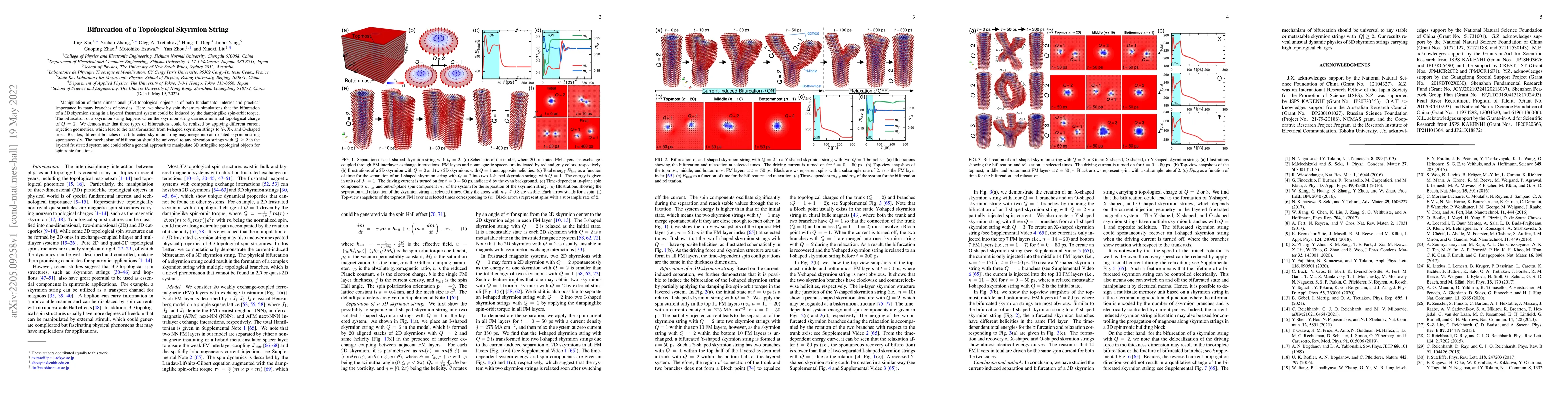Thumbnail for Bifurcation of a Topological Skyrmion String