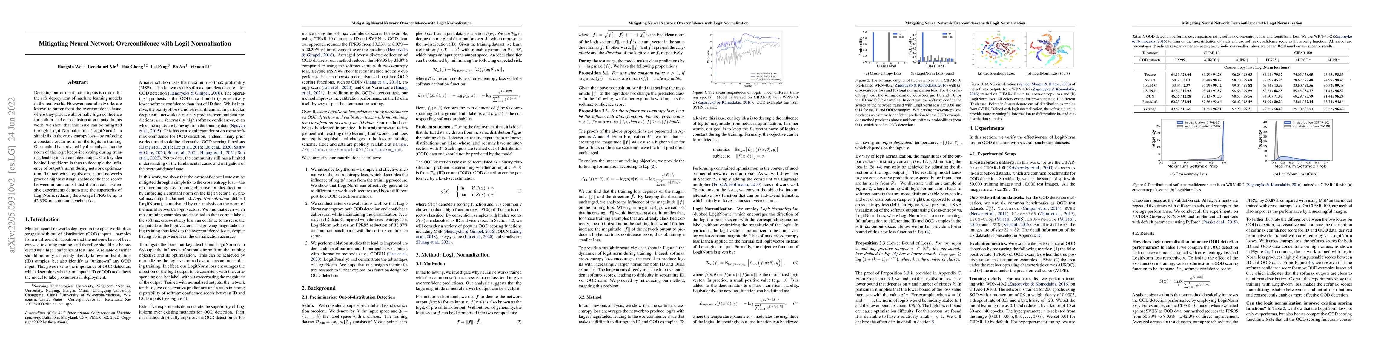 Thumbnail for Mitigating Neural Network Overconfidence with Logit Normalization