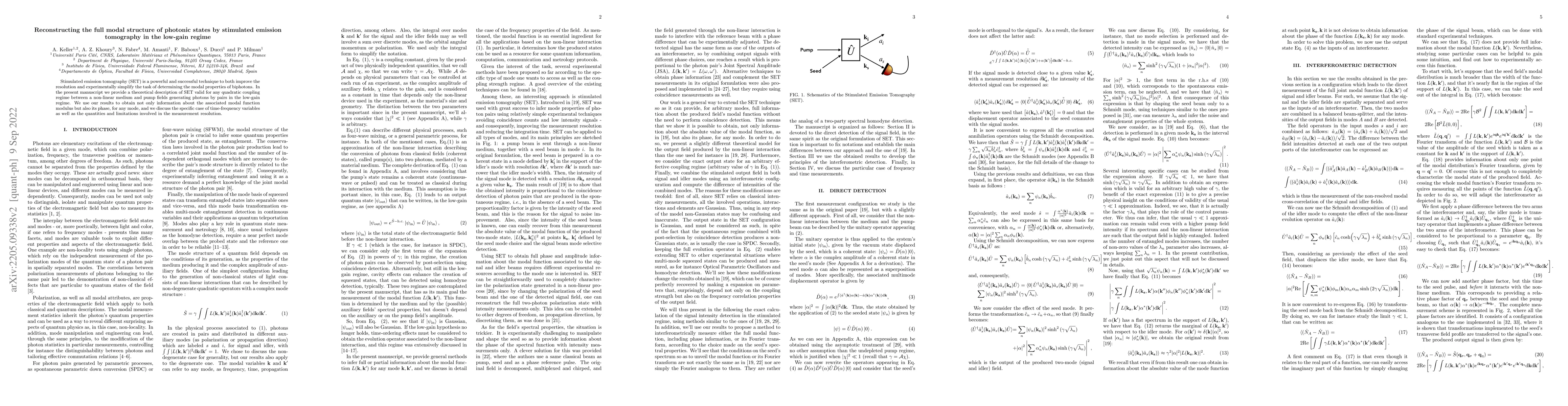 Thumbnail for Reconstructing the full modal structure of photonic states by stimulated
  emission tomography