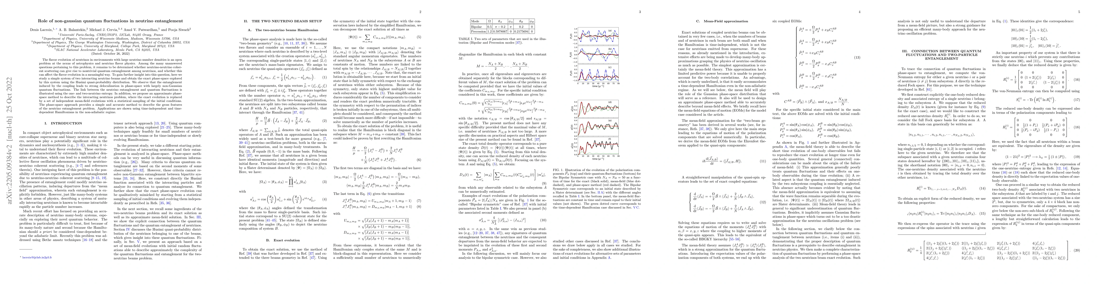 Thumbnail for Role of non-gaussian quantum fluctuations in neutrino entanglement