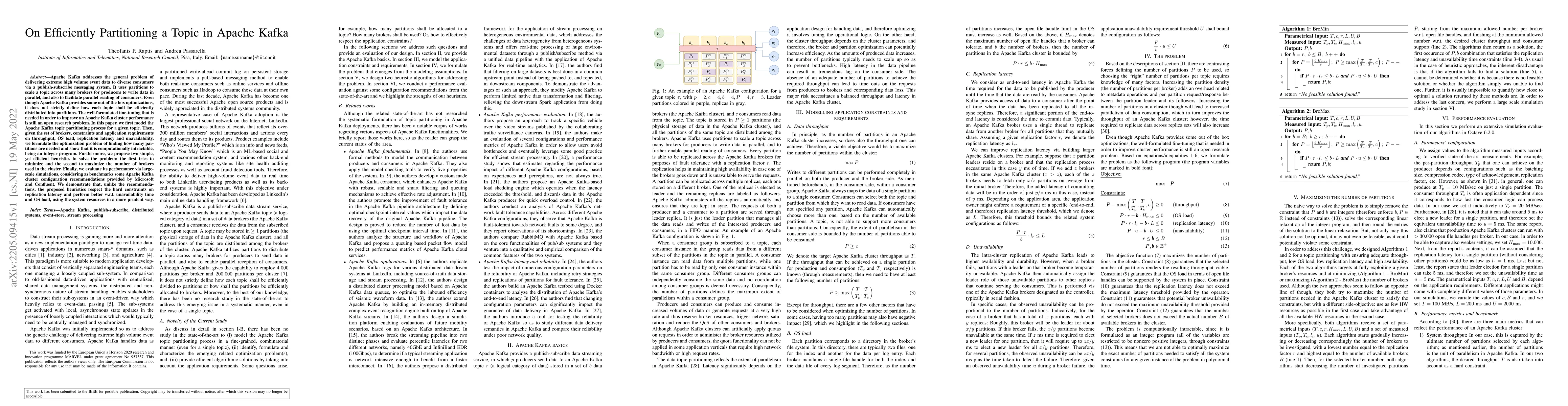 Thumbnail for On Efficiently Partitioning a Topic in Apache Kafka