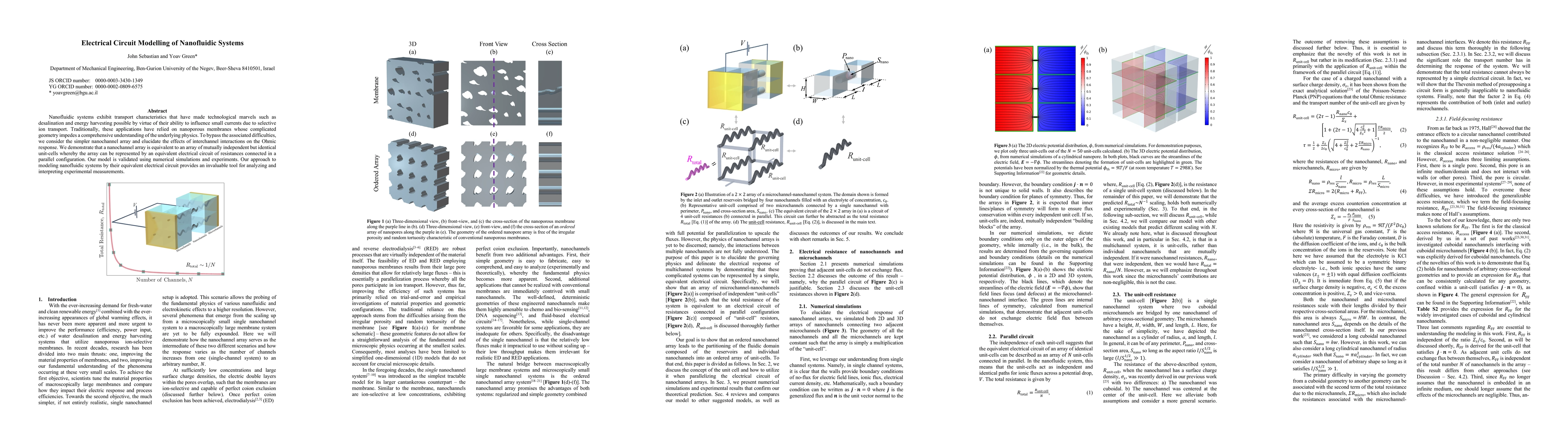 Thumbnail for Electrical Circuit Modelling of Nanofluidic Systems