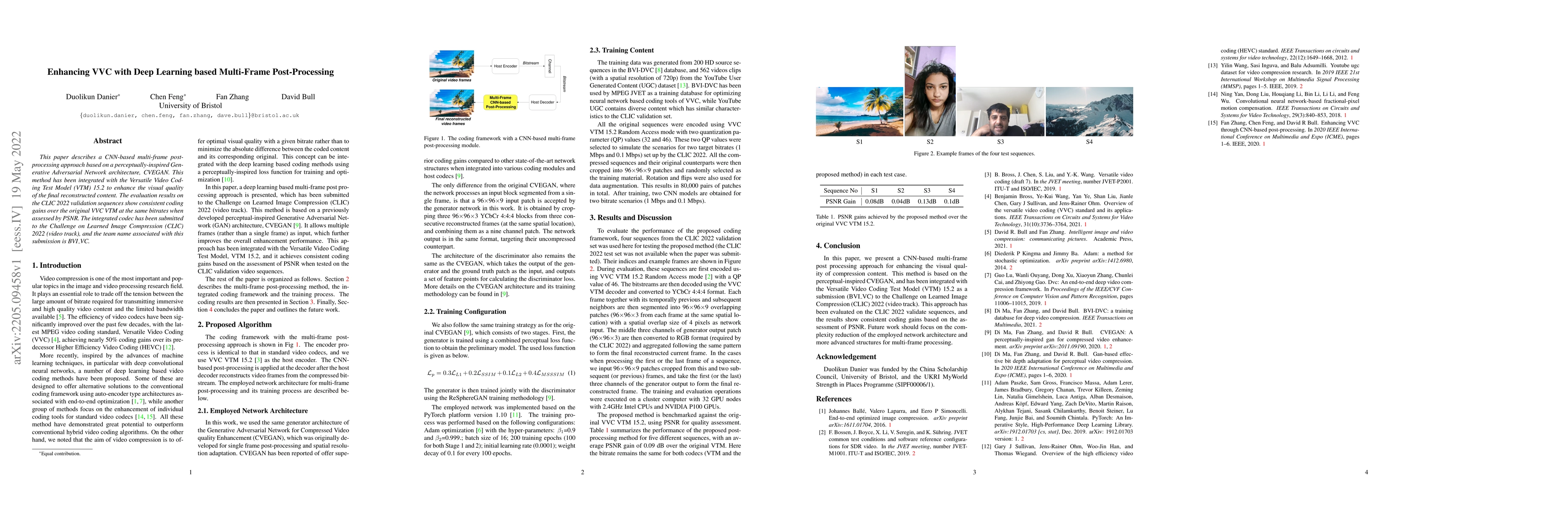 Thumbnail for Enhancing VVC with Deep Learning based Multi-Frame Post-Processing