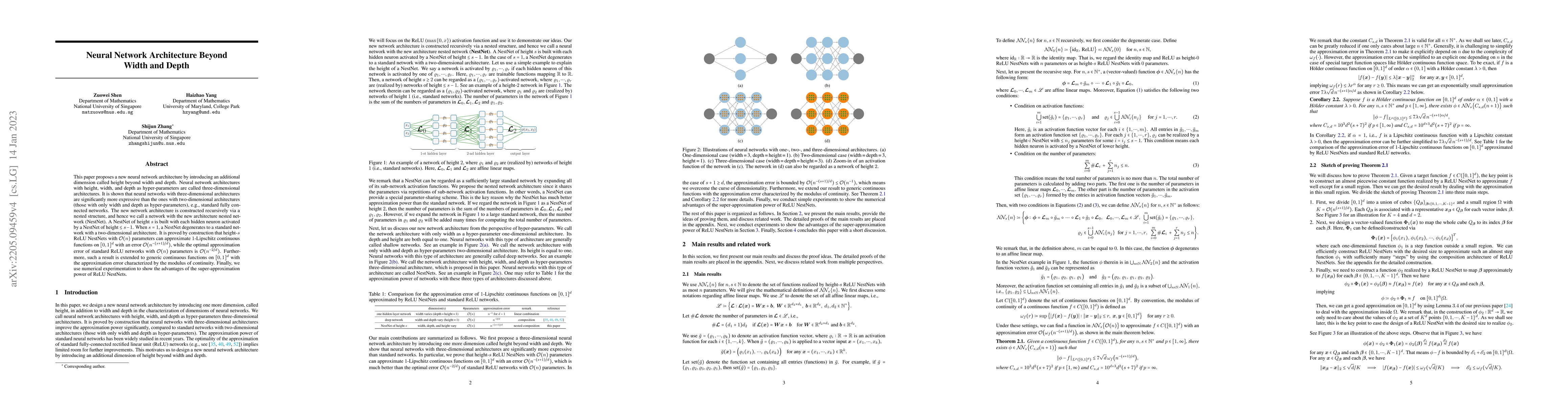 Thumbnail for Neural Network Architecture Beyond Width and Depth
