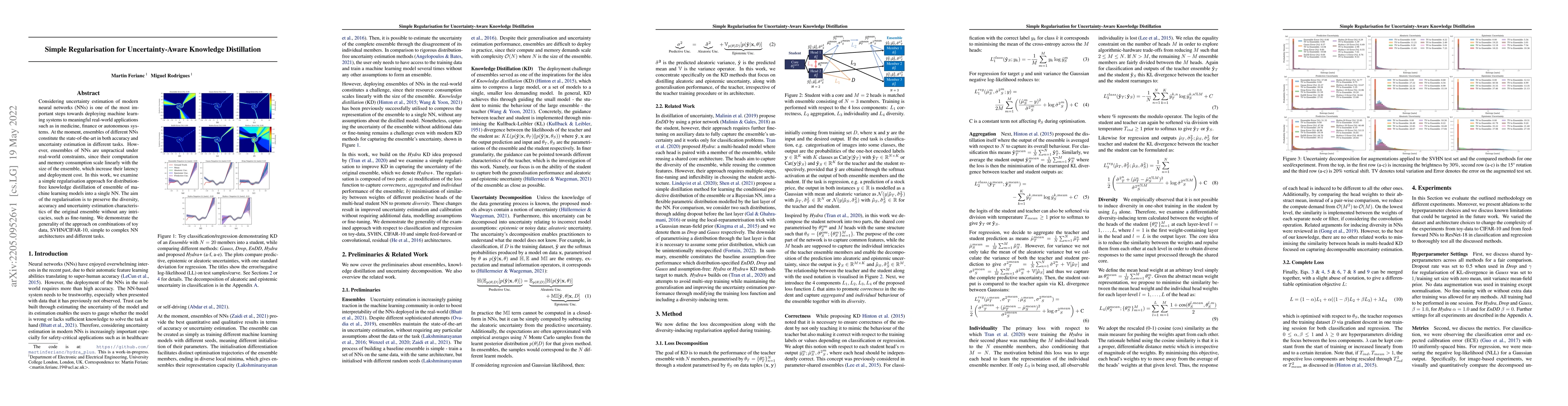 Thumbnail for Simple Regularisation for Uncertainty-Aware Knowledge Distillation