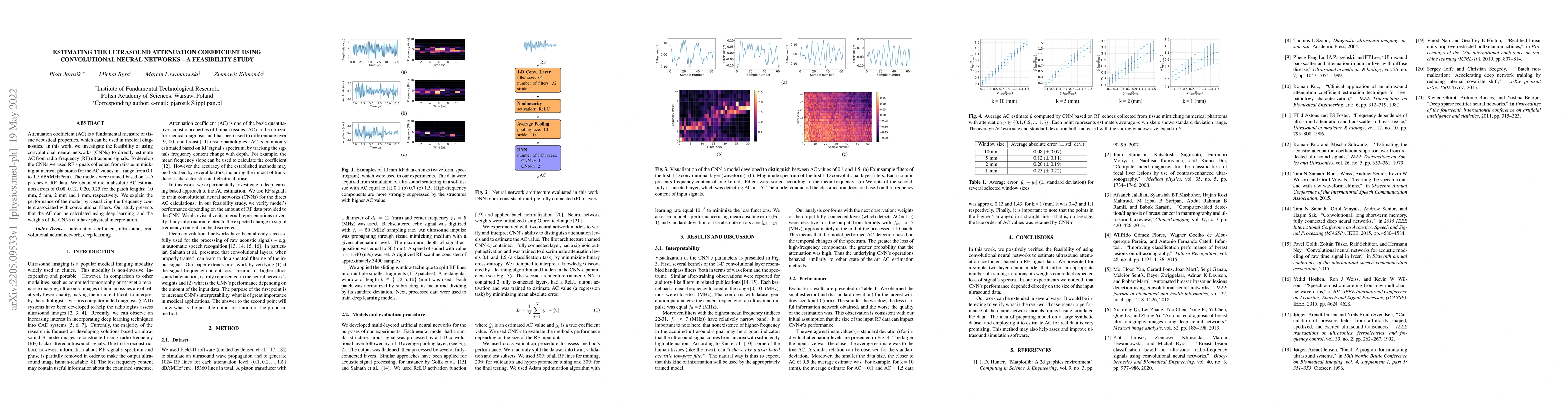 Thumbnail for Estimating the ultrasound attenuation coefficient using convolutional
  neural networks -- a feasibility study