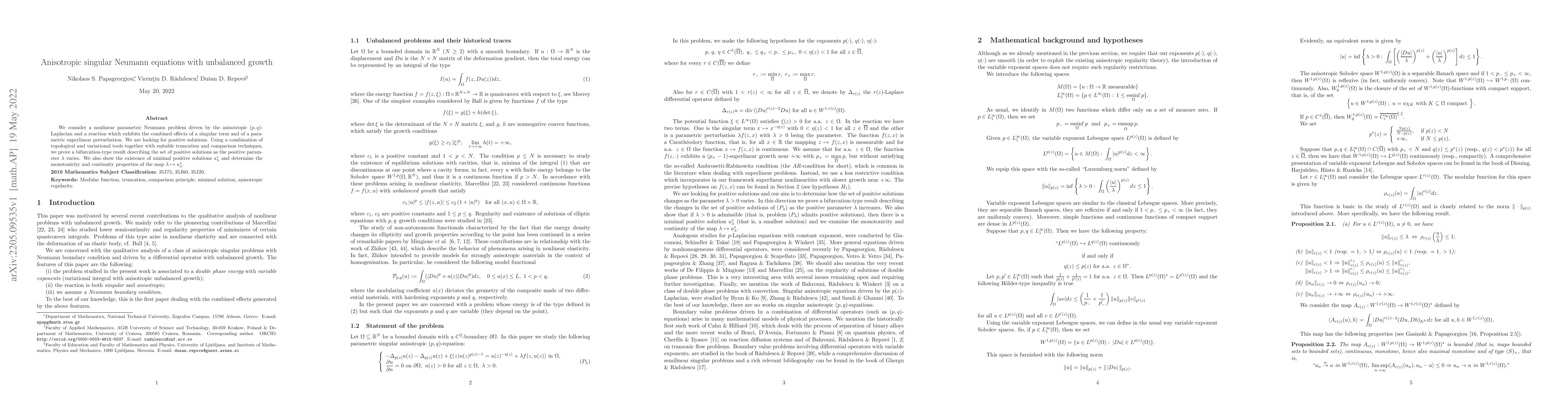 Thumbnail for Anisotropic singular Neumann equations with unbalanced growth