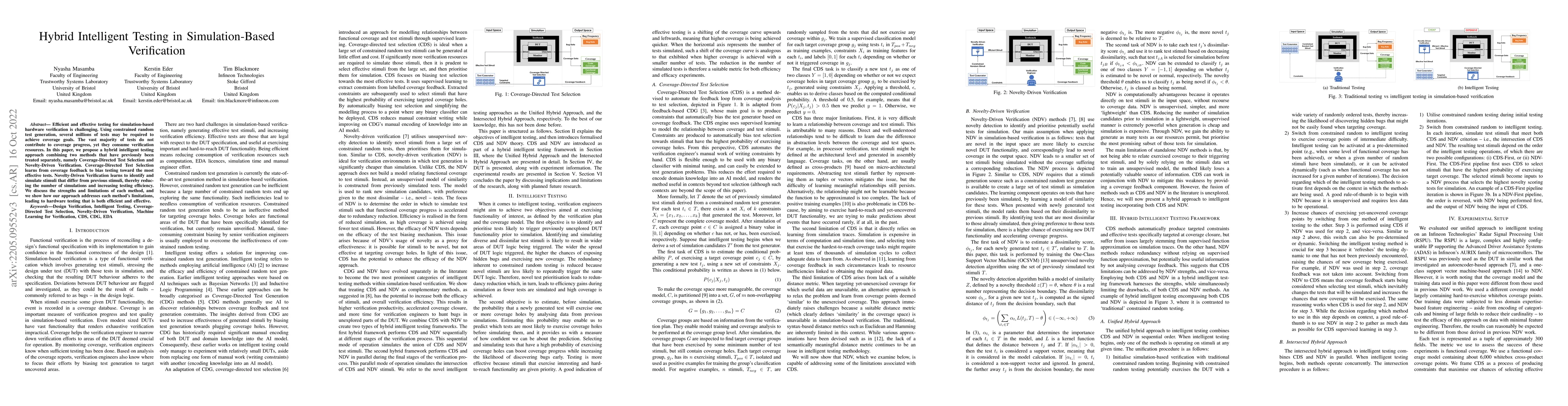Thumbnail for Hybrid Intelligent Testing in Simulation-Based Verification