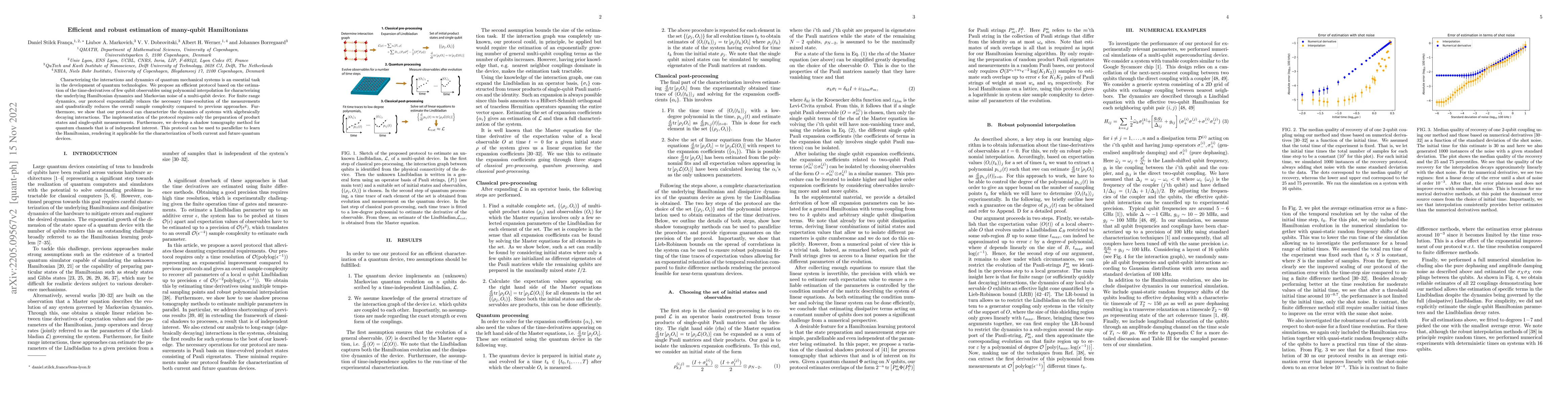 Thumbnail for Efficient and robust estimation of many-qubit Hamiltonians