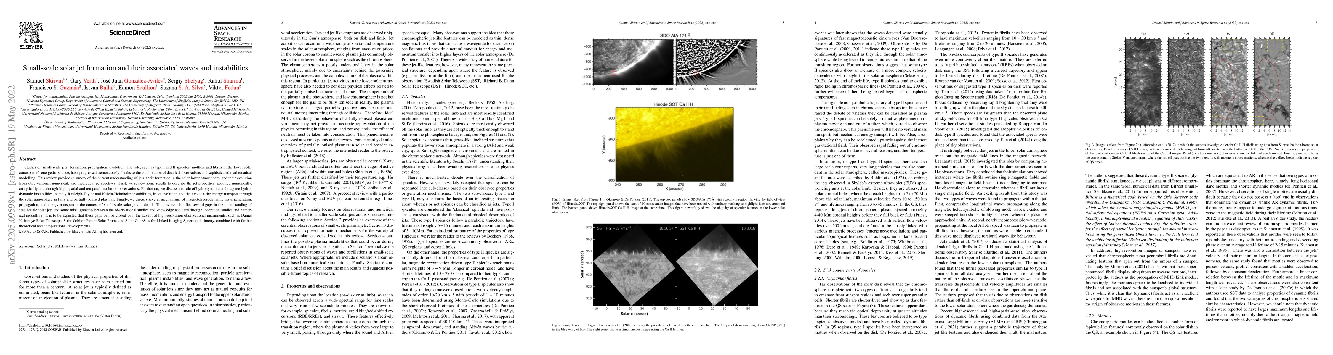 Thumbnail for Small-scale solar jet formation and their associated waves and
  instabilities