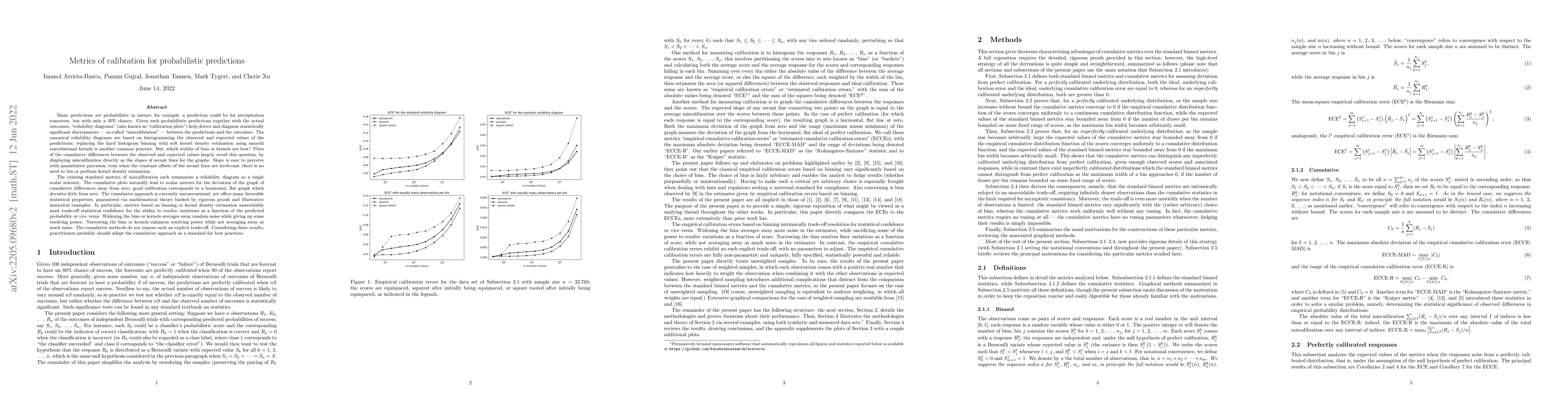 Thumbnail for Metrics of calibration for probabilistic predictions