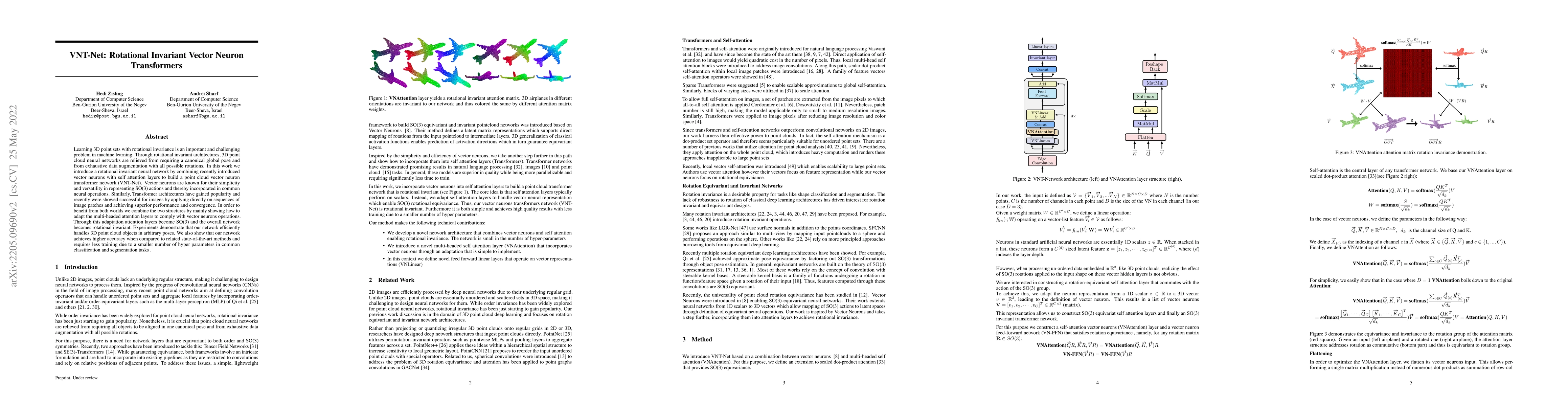 Thumbnail for VNT-Net: Rotational Invariant Vector Neuron Transformers