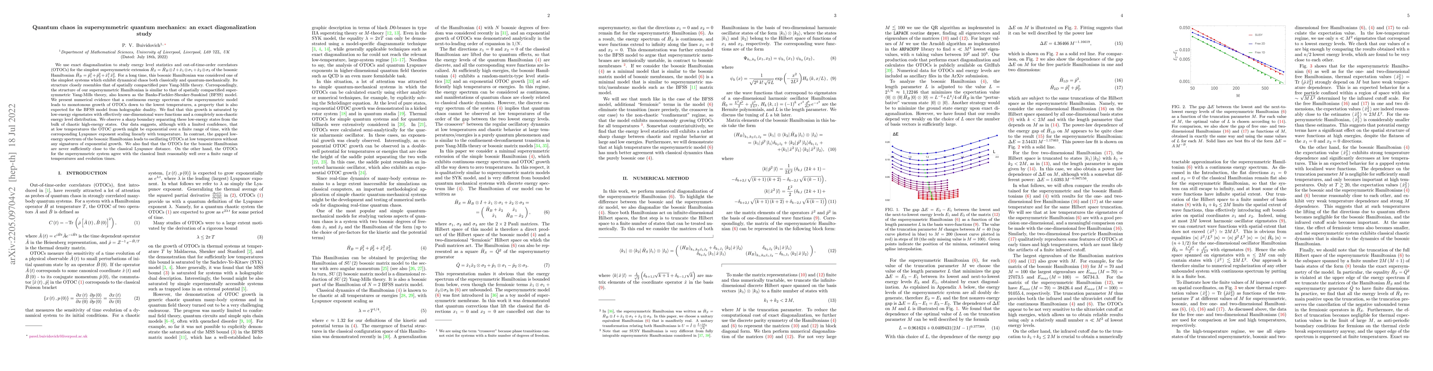 Thumbnail for Quantum chaos in supersymmetric quantum mechanics: an exact
  diagonalization study