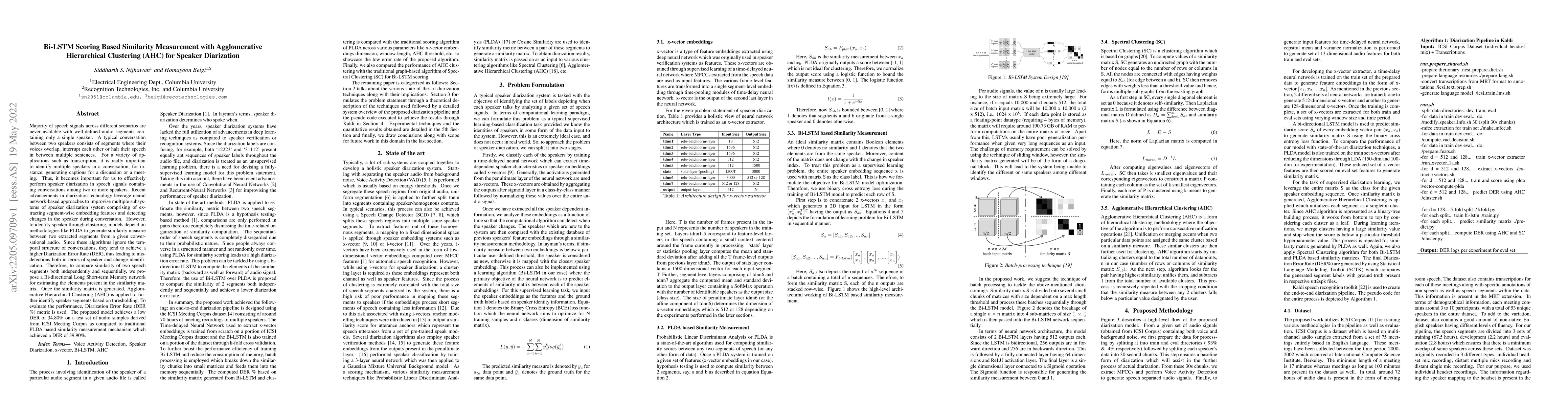 Thumbnail for Bi-LSTM Scoring Based Similarity Measurement with Agglomerative
  Hierarchical Clustering (AHC) for Speaker Diarization