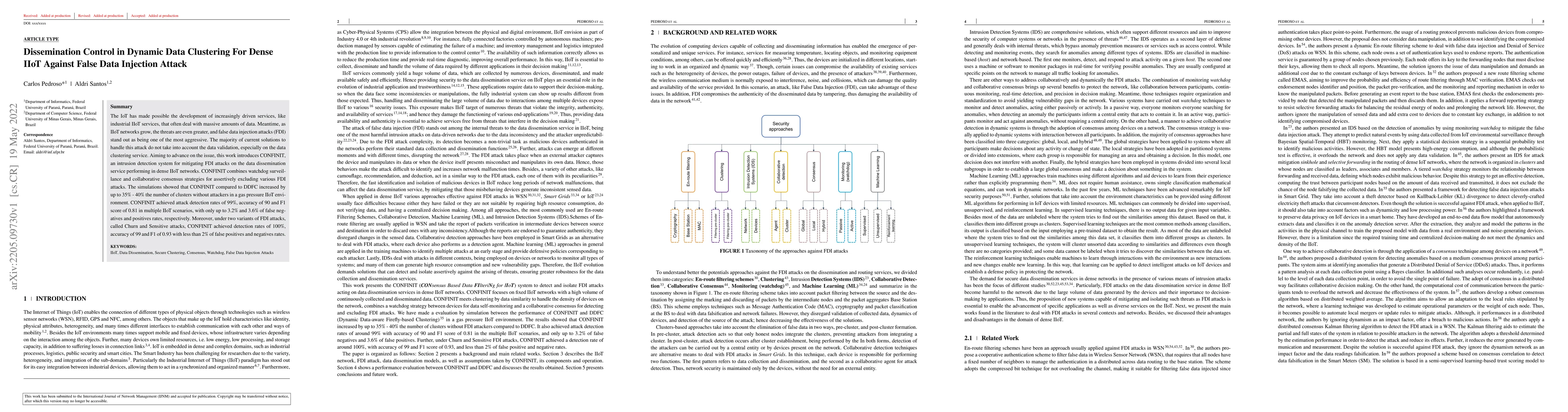 Thumbnail for Dissemination Control in Dynamic Data Clustering For Dense IIoT Against
  False Data Injection Attack