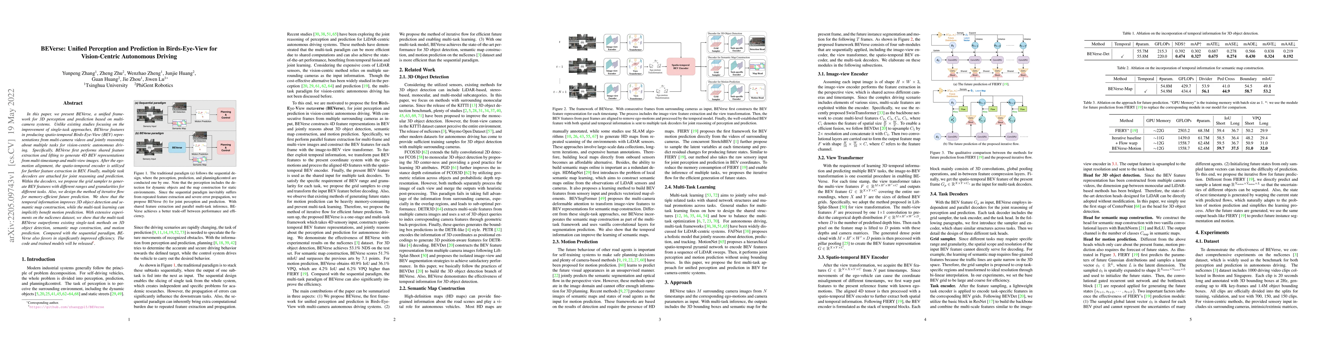 Thumbnail for BEVerse: Unified Perception and Prediction in Birds-Eye-View for
  Vision-Centric Autonomous Driving