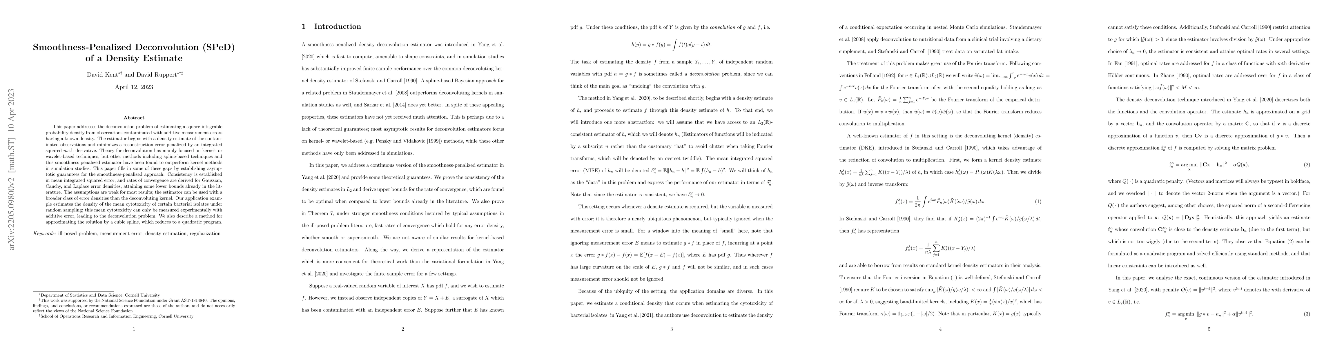 Thumbnail for Smoothness-Penalized Deconvolution (SPeD) of a Density Estimate