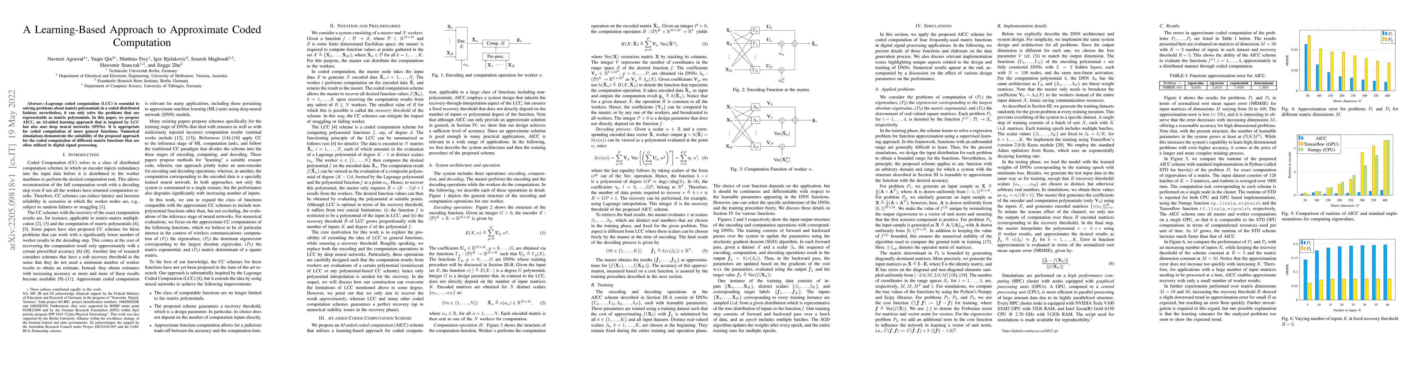 Thumbnail for A Learning-Based Approach to Approximate Coded Computation
