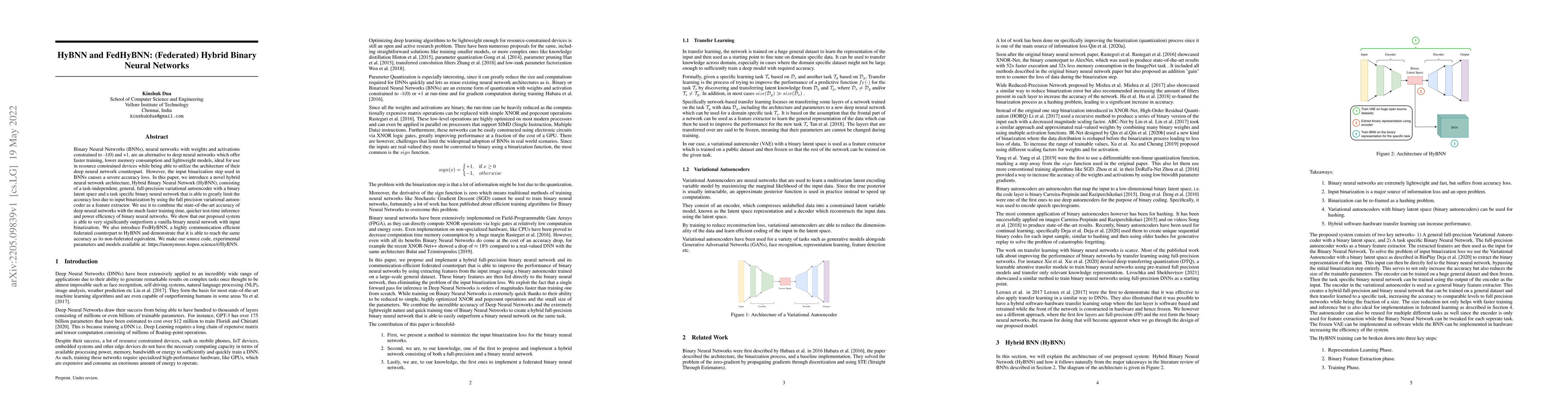 Thumbnail for HyBNN and FedHyBNN: (Federated) Hybrid Binary Neural Networks