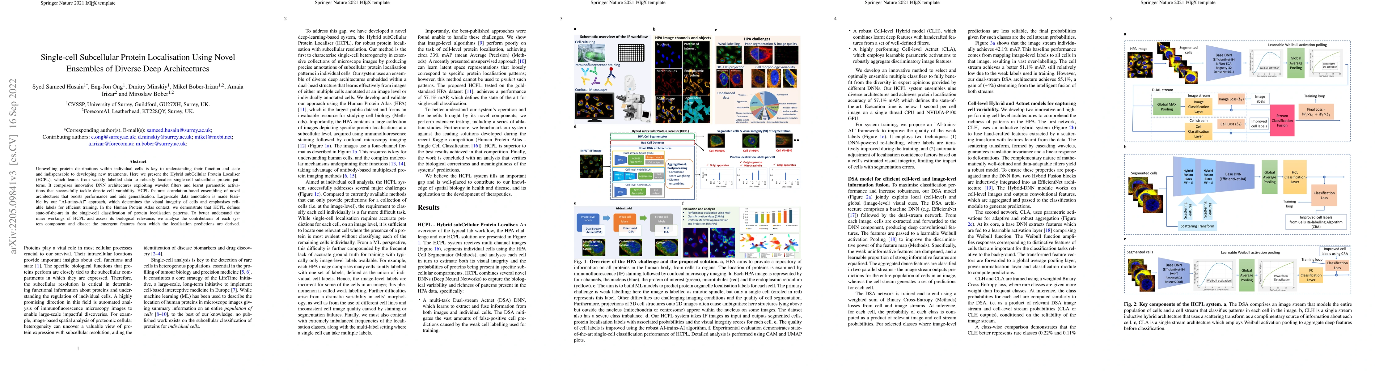 Thumbnail for Single-cell Subcellular Protein Localisation Using Novel Ensembles of
  Diverse Deep Architectures