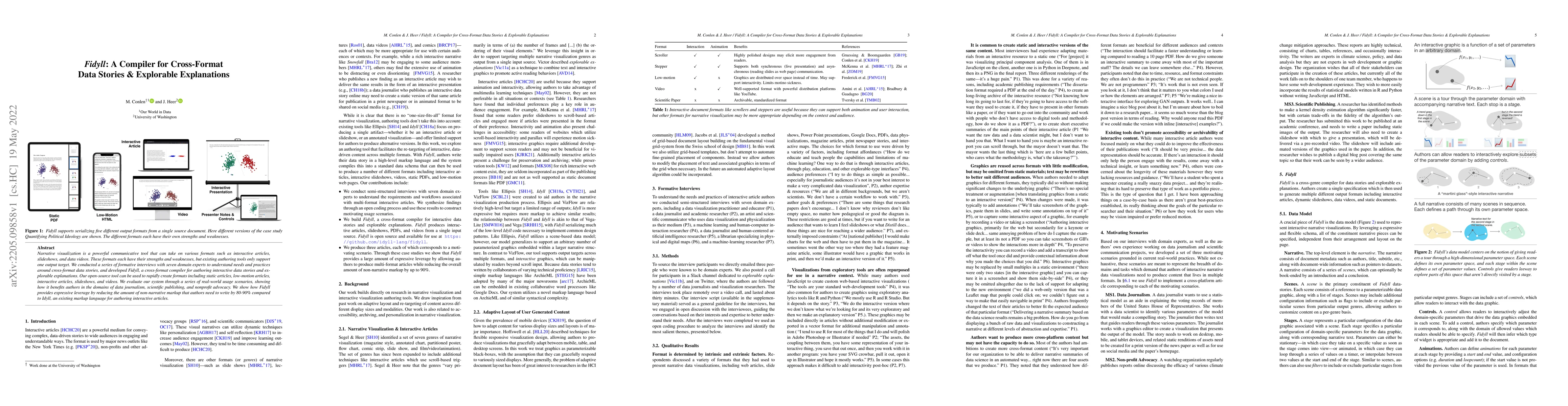Thumbnail for Fidyll: A Compiler for Cross-Format Data Stories & Explorable
  Explanations