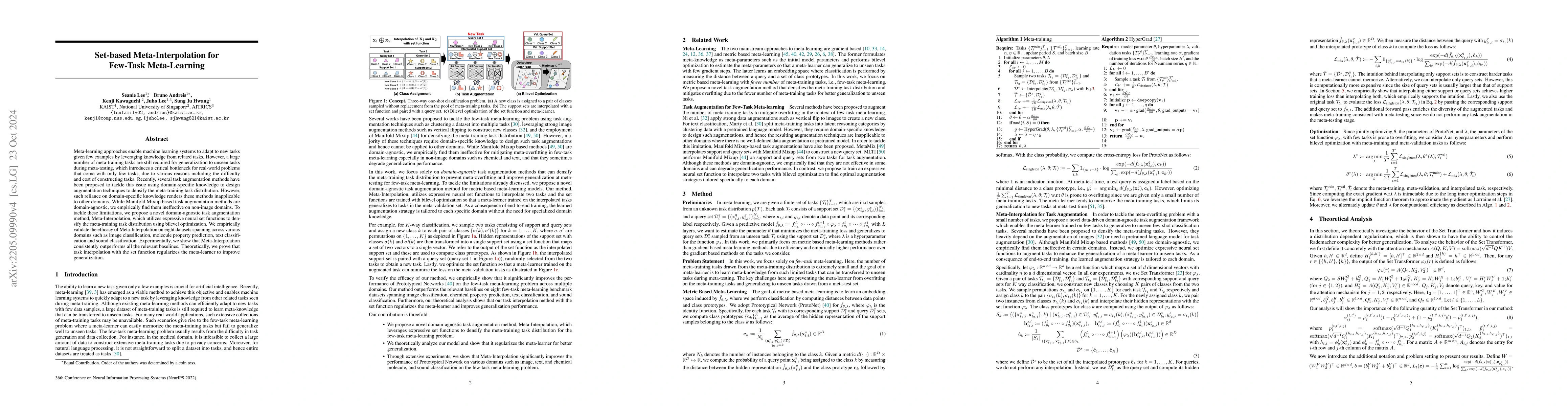 Thumbnail for Set-based Meta-Interpolation for Few-Task Meta-Learning