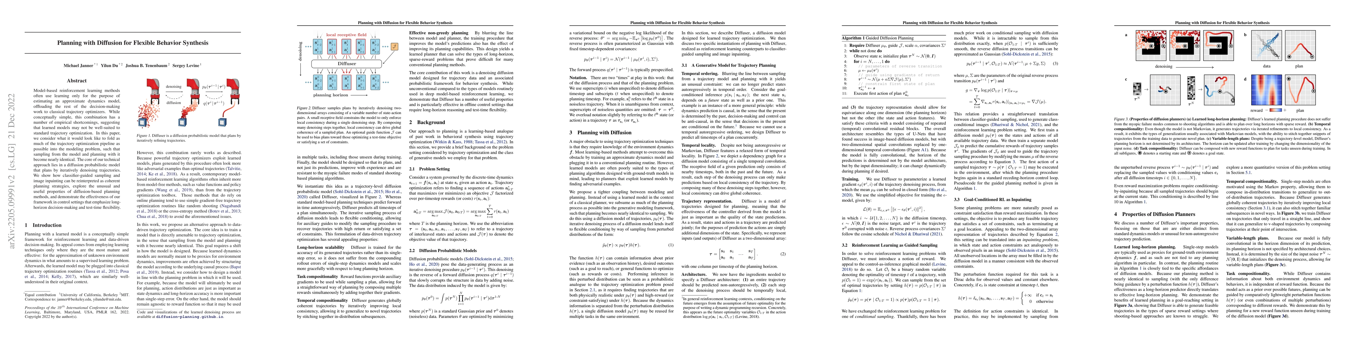 Thumbnail for Planning with Diffusion for Flexible Behavior Synthesis