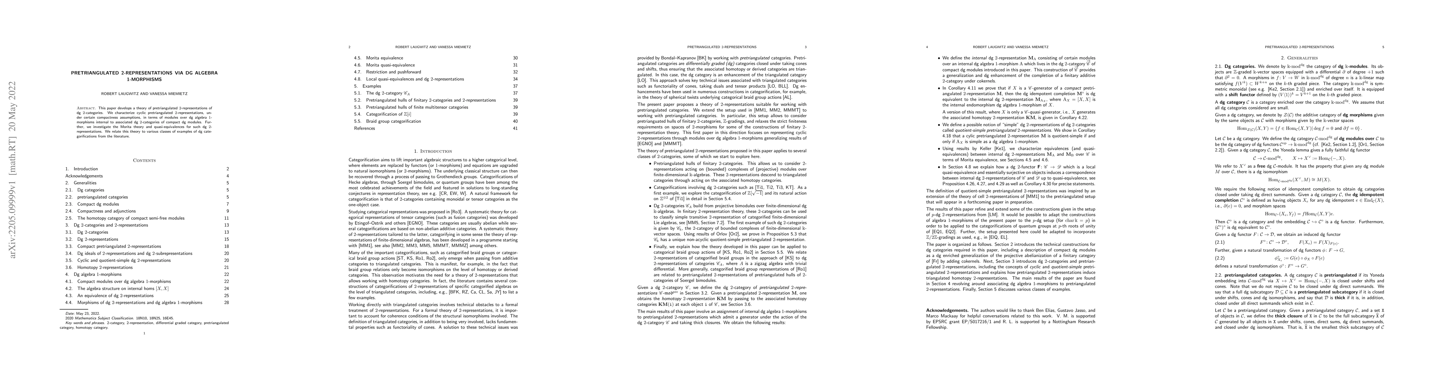 Thumbnail for Pretriangulated 2-representations via dg algebra 1-morphisms