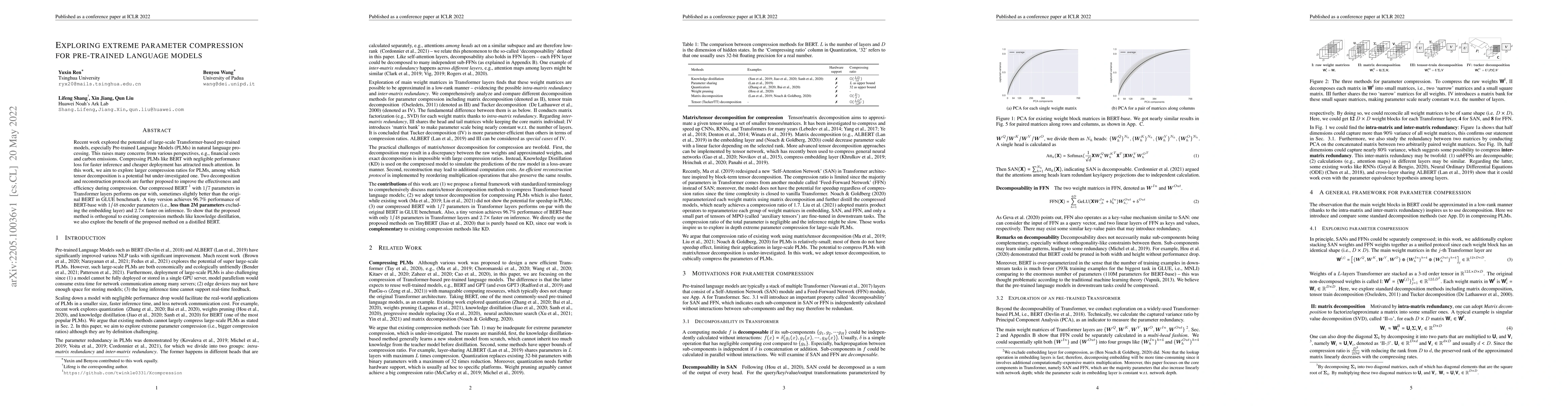 Thumbnail for Exploring Extreme Parameter Compression for Pre-trained Language Models