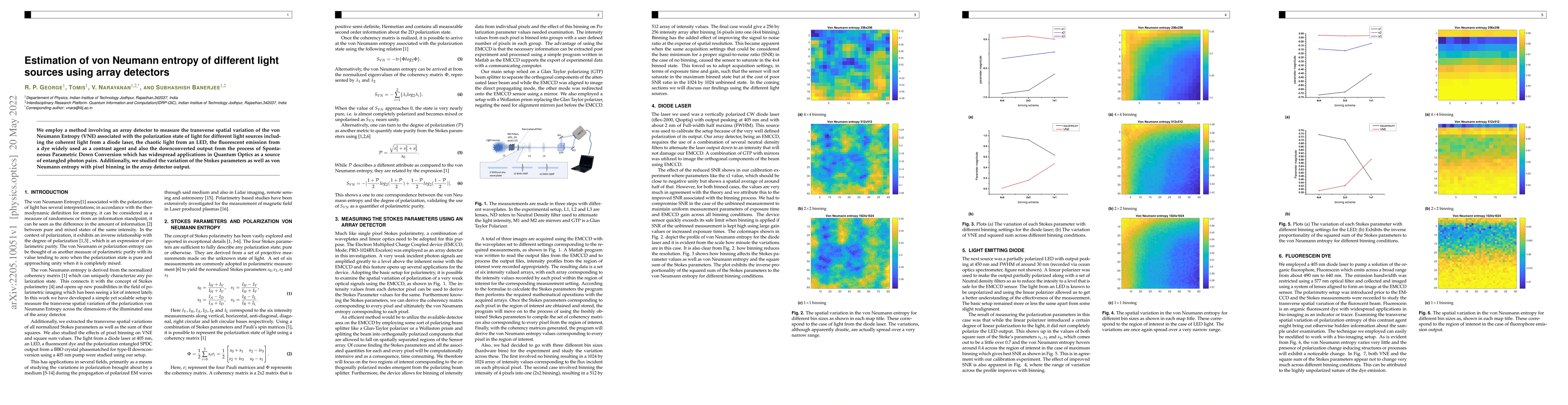Thumbnail for Estimation of von Neumann entropy of different light sources using array
  detectors