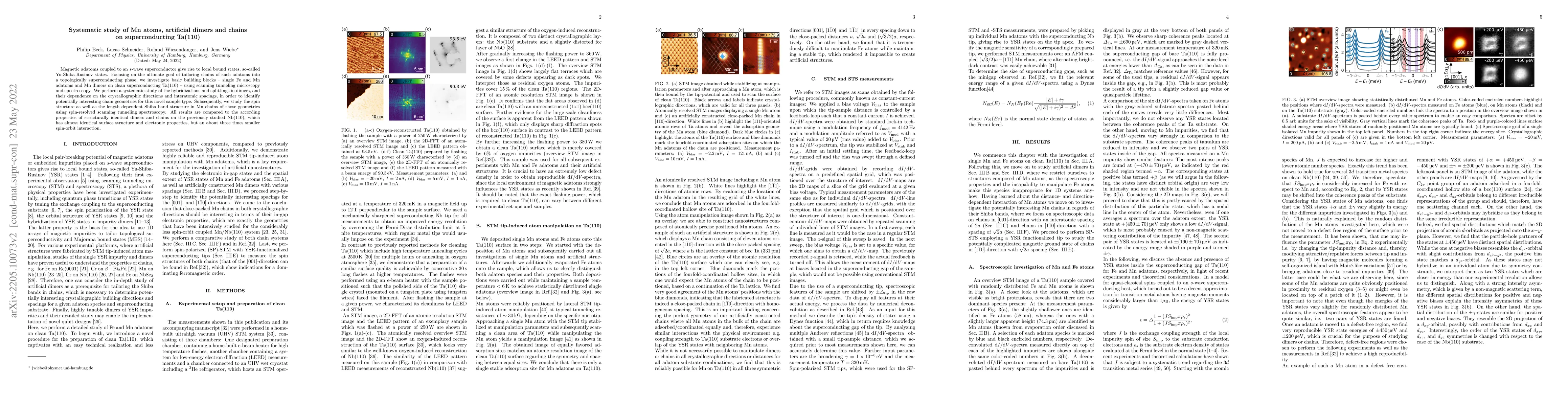 Thumbnail for Systematic study of Mn atoms, artificial dimers and chains on
  superconducting Ta(110)